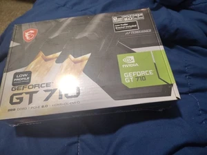 MSI GeForce GT 710 2GB DDR3 Graphics Card GT 710 2GD3 LP NVIDIA - Picture 1 of 2
