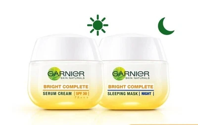 Комплект Garnier яркий полный набор дневной крем SPF30 50 мл + ночной крем 50 мл - Изображение 1 из 4