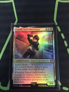 MTG Magic The Gathering Squall, SeeD Mercenary Foil FIN Final Fantasy Commander - Picture 1 of 1