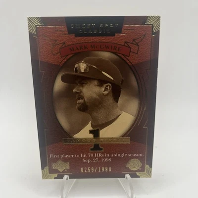 Mark MCGWIRE 2004 cubierta superior Sweet Spot Classic #130 0259/1998 Cardinals Foto 1 de 2