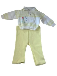 Novelty Knit Vintage Baby Set with Kite Design SZ 9 Months - Picture 1 of 3