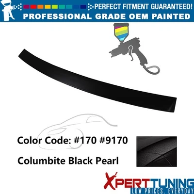 Fits 10-16 Benz E-Class W212 4Dr OE Style Painted #170 Black Roof Spoiler ABS Foto 1 de 4