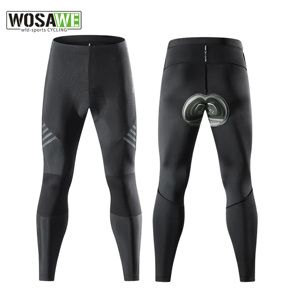 WOSAWE Herren Radfahren MTB Radhosen Reflektierende Reißverschluss Sporthosen