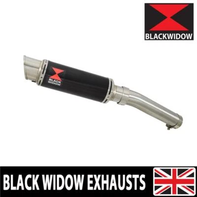 CBF 1000 2010-2016 4-1 Exhaust Silencer Kit 230mm GP Round Black Stainless BG23R - Image 1 of 4