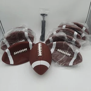 Footballs for Youth and Adults 12 count Composit Leather Inflatable with Pump - Picture 1 of 9