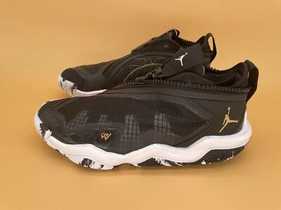 Zapatos de baloncesto talla 7 jóvenes Air Jordan Why Not .6 GRADE SCHOOL negros/dorados NUEVOS Foto 1 de 4