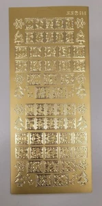 KONTUREN Sticker Aufkleber gold ★ ADVENTSKALENDER ★ 2x 1-24 ★ neu OVP Hobbyfun - Bild 1 von 2