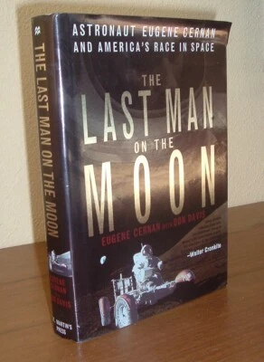 SIGNED✎ The Last Man on the Moon 1st Edition NASA Apollo Astronaut Eugene Cernan - Image 1 of 4