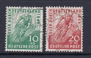 Alemania - SG A146/7 - f/u - carrera ciclista 1949 - ocupación aliada - Imagen 1 de 1
