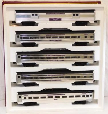 MTH MT 20-6501 Atlantic Coast Line 5Car 70' PLATED Aluminum Passenger Set 18" 96 - Image 1 of 4