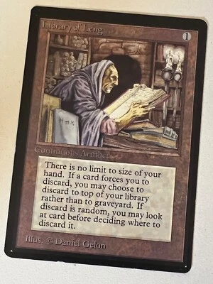 Magic the Gathering MTG Beta Library of Leng LP+  (Beta Bob) - Image 1 of 2