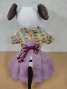 AIBO Japanese Traditional Style Costume Outfit Only Handmade Kimono Hakama #4 - Picture 1 of 3