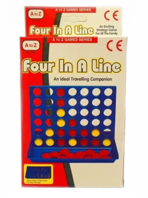 Four in a Line Row Connect 4 Mini Travel Car Holiday Family Game Toy - Image 1 of 2