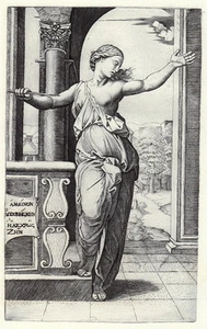 Grabado de Rafael de 1800 "Trágica historia de Lucrecia" ORIGINAL Durand certificado de autenticidad enmarcado - Imagen 1 de 1