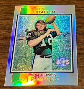 Ken Stabler Oakland Raiders 1973 Refractor 2001 "Archives Reserve" Topps #49 - Picture 1 of 3
