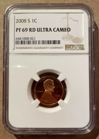 2008 S One Cent NGC PF 69 RD Ultra Cameo - Lincoln Memorial - High Grade! Cover