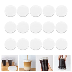 500 Pcs Bubble Tea Sealing Film Tea Cup Sealer Paper Cup Sealing Film - Imagen 1 de 12