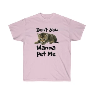 Wanna Pet Me Unisex Ultra Cotton Tee - Picture 1 of 11