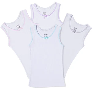 Buyless Fashion Girl Tanks Cotton Undershirts for Dance Gymnastics, Kids(4 Pack) - Picture 1 of 39
