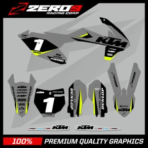CUSTOM MX GRAPHICS KIT : KTM MOTOCROSS GRAPHICS SX 85 2006 - 2022 LEGION GRY/BLK - Picture 1 of 6