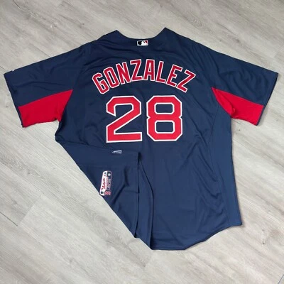 ADRIAN GONZALEZ Boston Red Sox Jersey 2XL XXL 52 Majestic Authentic Vintage MLB - Image 1 of 4