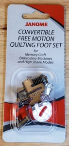 Janome Convertible Free Motion Quilting Foot Set High Shank Memory Craft - Bild 1 von 3