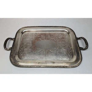Oneida Lakewood 23" Vintage Silver Butlers Tray - Picture 1 of 5