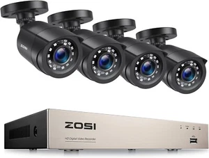KIT VIDEOSORVEGLIANZA 4 TELECAMERE 8CH FULL HD Wi-Fi/4G CON APP IP66 VIS NOTTURN - Foto 1 di 10