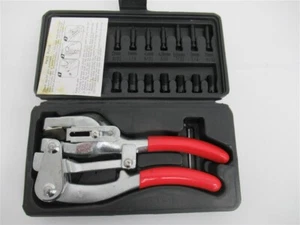 Hand Punch & Die Kit W/ Case , 2mm/3mm /4mm/4.5mm/ 5.5mm/6mm/7 mm` - Picture 1 of 2