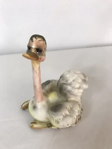 Vintage 1960's Josef Originals Ceramic Ostrich Mother Figurine - Picture 1 of 9