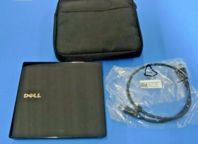 Genuine Dell External DVD-RW E-SATA Optical Drive w/Cable HW563 & Case N820P - Image 1 of 4