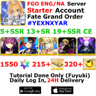 [ENG/NA][INST] FGO / Fate Grand Order Starter Account 5+SSR 210+Tix 1590+SQ #YEX