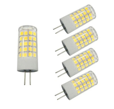 5pcs G4 GU4.0 Led Bulb 5W Warm White Light 64-2835 SMD 110~120V Ceramics Light - Image 1 of 4