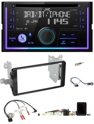 JVC Lenkrad USB 2DIN DAB Bluetooth CD Autoradio für Mitsubishi Outlander 19-24 a - Bild 1 von 4