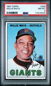 1967 Topps #200 Willie Mays | PSA 8 - Foto 1 di 2