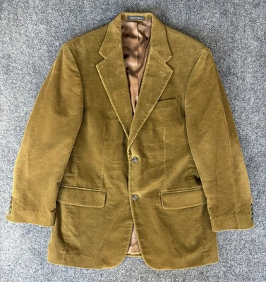 Lands' End Blazer Men's 39R Brown Corduroy 2 Button Sport Jacket Coat - Image 1 of 4