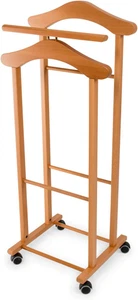 Indossatore per Camera Da Letto Trendy, Legno - Doppia Gruccia - Finitura Cilieg - Foto 1 di 12