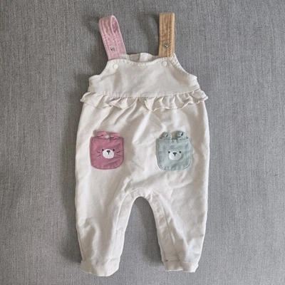 Mameluco polar Mayoral 2-4 meses con bolsillos con apliques de oso y correas ajustables Foto 1 de 4