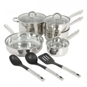 Oster Sangerfield 12 Piece Stainless Steel Aluminum Base Cookware Set - Picture 1 of 1