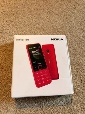 Nokia 150 Mobile Phone RED, Dual SIM, 2g, Unlocked, Basic Button