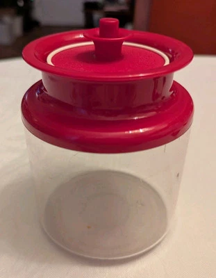 Tupperware Klärchen 500ml,Glasklar-Serie,brombeer,Rarität,Sammlerstück,gebraucht - Bild 1 von 4