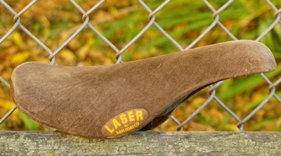 Selle San Marco Laser Saddle Suede Seat Concor Turbo Regal Rolls Vintage Bike - Image 1 of 4