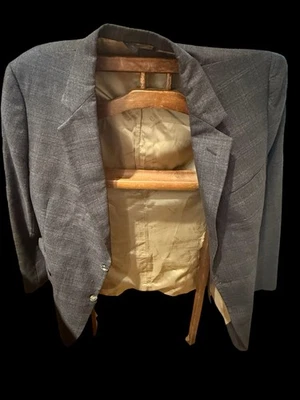 Blazer de hombre Nino Cerruti Rue Royale traje chaqueta forro dorado gris 44R Foto 1 de 4