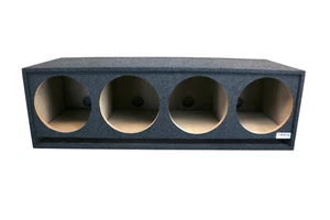 12" Vier Loch belüftet Subwoofer Gehäuse Präzision CNC-Schnitt, Premium MDF Konstruktion - Bild 1 von 1