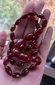 BELLISSIMA COLLANA VINTAGE IN BACHELITE CLASSICA ART DECO 26g. - Foto 1 di 18