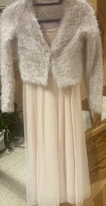 Monsoon Kleid und Strickjacke 12-13 Jahre - Bild 1 von 10