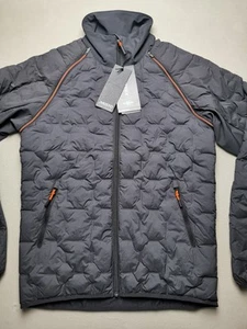 MUSTO & LAND ROVER Mens UK S Pertex Quantum 2in1 Hybrid Jacket BNWT Carbon Black - Picture 1 of 22