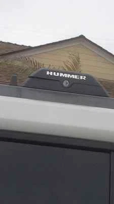 HUMMER H3 ACABADO ESPEJO ACERO INOXIDABLE PORTAEQUIPAJES LETRAS tamaños 1/2" altura Foto 1 de 4