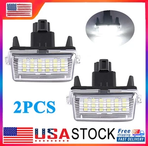 2X Rear LED License Plate Light For Toyota Camry Yaris Highlander Avalon Prius C - Picture 1 of 18