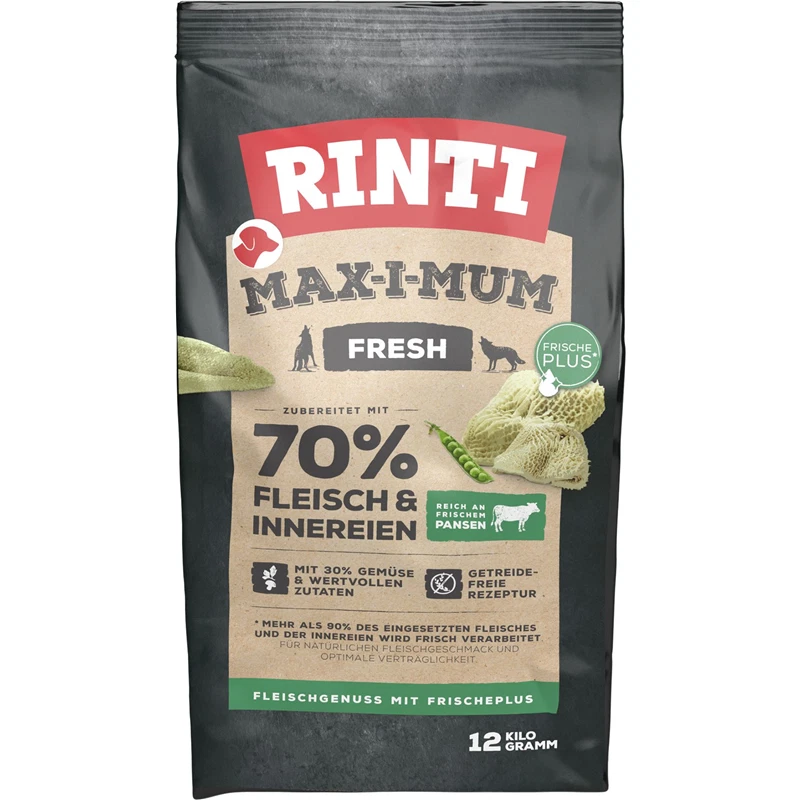 Rinti Max-i-Mum Pansen 12 kg - getreidefreies Trockenfutter für Hunde - Bild 1 von 1